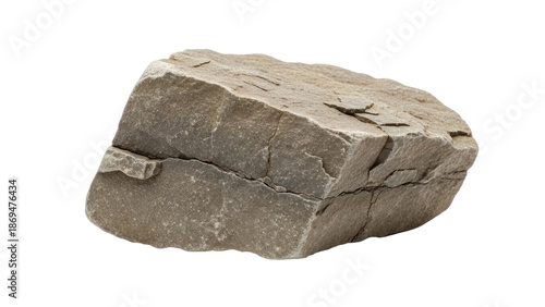 Rough stone isolated on transparent background