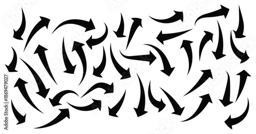 curved hand drawn arrow curved arrows  A black curved arrow pointing upwards and to the right symbolizing growth