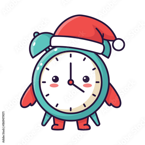 Christmas Alarm Clock Cartoon Character