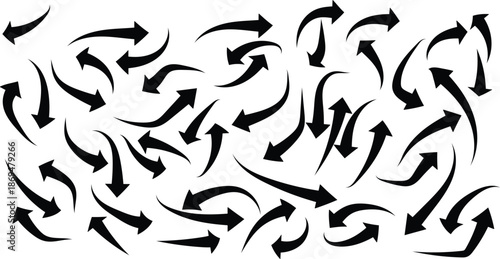 Curved arrows,Curved arrow icons. curved arrows set. arrow symbol collection. vector, curved arrow pointing upwards on white background