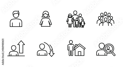 Simple human icons