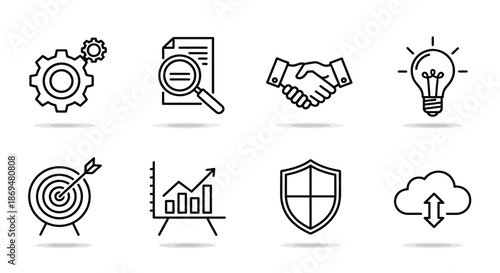 Business concept icons