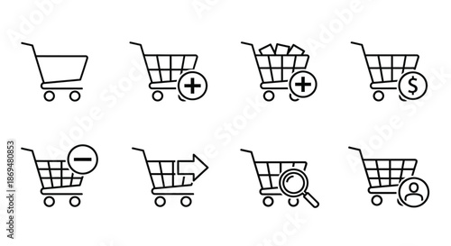 Shopping cart icons