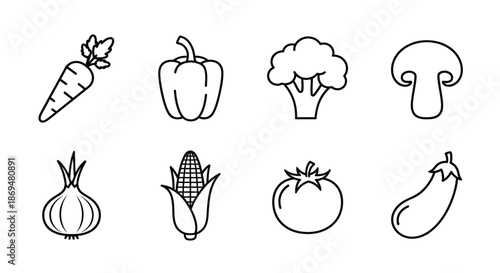Collection of fresh vegetables