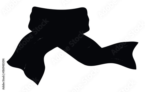 Elegant black bow crafted from soft fabric, ideal for enhancing gift presentations, festive decorations, fashion statements, and refined branding materials.