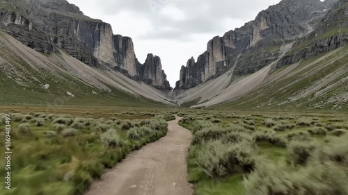 Scenic Mountain Valley Trail - A Journey Through Natures Majesty.