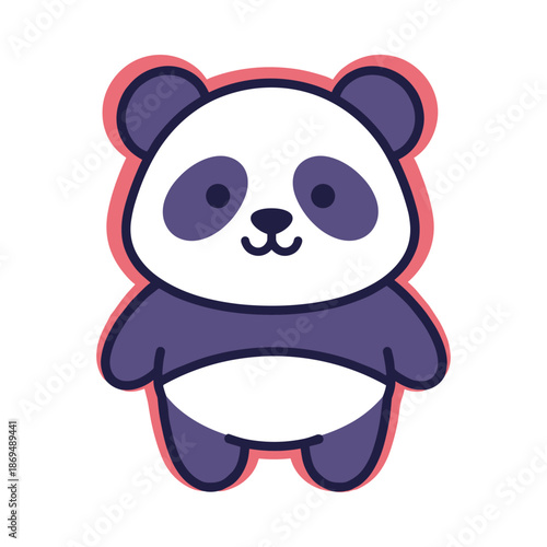 Adorable Cartoon Panda Bear Illustration