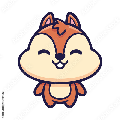 Cute Cartoon Chipmunk Illustration