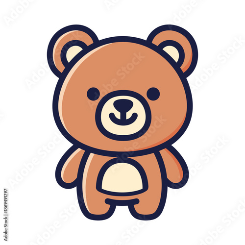 Adorable Cartoon Bear Illustration