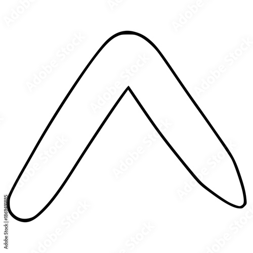 pigpen cipher V illustration hand drawn outline vector