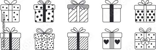 Gift boxes illustrations vector graphics gift wrapping ideas present boxes