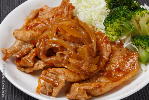 豚ロースの味噌ダレ焼き