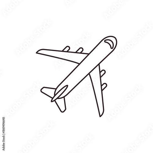 airplane plane travel traveling airport air emoji symbol sign icon vector illustration isolated flat