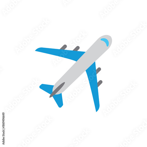 airplane plane travel traveling airport air emoji symbol sign icon vector illustration isolated flat