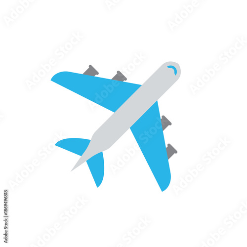 airplane plane travel traveling airport air emoji symbol sign icon vector illustration isolated flat