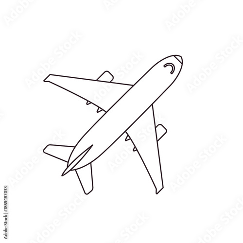 airplane plane travel traveling airport air emoji symbol sign icon vector illustration isolated flat