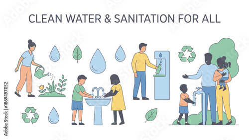 Clean Water and Sanitation for All People.