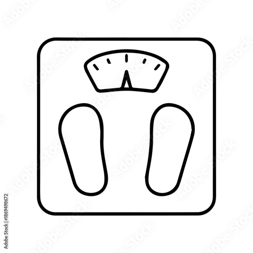 scales line logo vector icon on a white background
Vector line logo icon