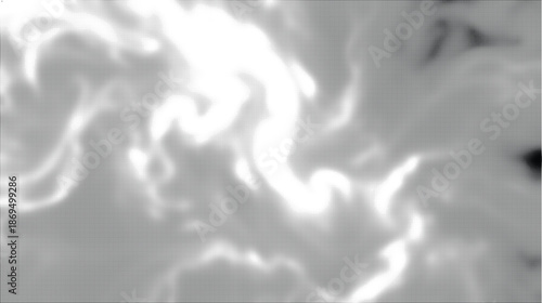 Abstract halftone dotted smoke texture effect black and white background for design, modern minimal style wallpaper, creative digital art concept