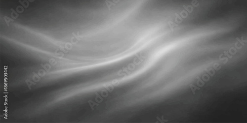 Smooth black satin and silk fabric background with flowing luxury waves of soft textile motion and elegant light curves for a premium dark velvet wallpaper backdrop