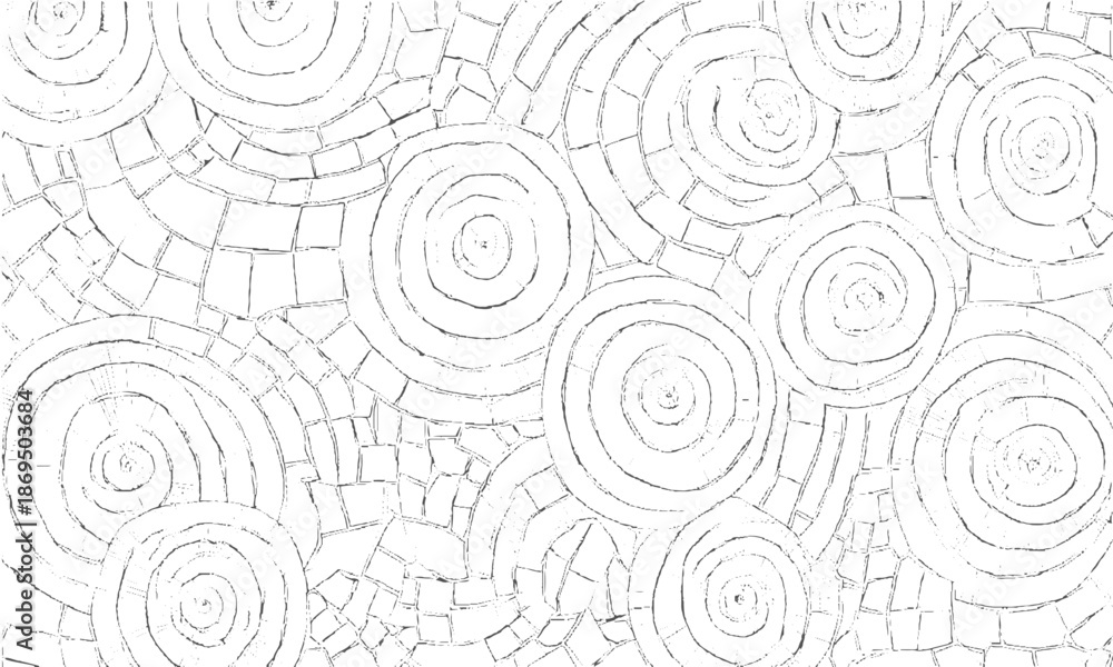 Fototapeta premium Artistic black and white abstract terrain map background, Abstract landscape contour lines with monochrome shading