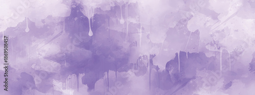 Creative Pastel Watercolor Background with Light Lavender Blends