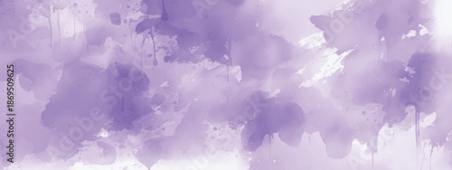 Decorative Abstract Watercolor Art with Calm Purple Tones