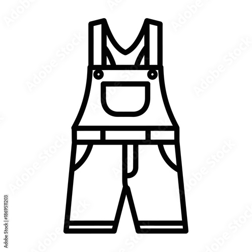 line-art-icon-of-overalls-dungarees