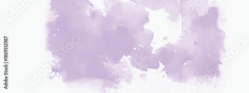 Creative Artistic Background with Smooth Purple Watercolor Flow