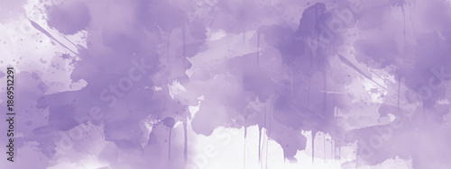 Creative Artistic Background with Smooth Purple Watercolor Flow