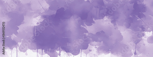 Handcrafted Abstract Watercolor Art with Gentle Lavender Movement