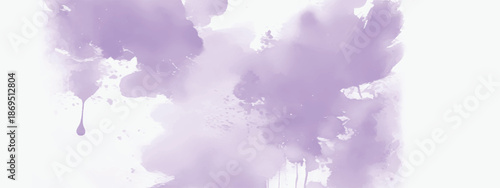 Abstract Paint Background with Fluid Lavender Watercolor Layers