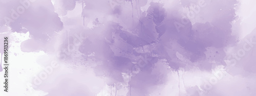 Modern Watercolor Background with Smooth Lavender Gradient