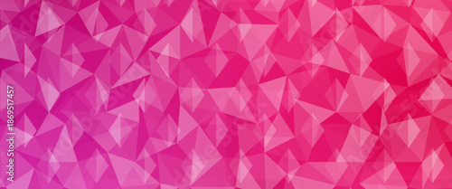 Pink polygonal illustration, which consist of triangles. Geometric background in Origami style with gradient. Triangular design for your business.