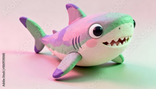 toy fish on a white background