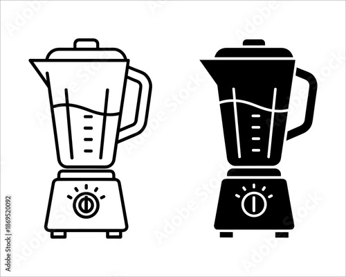 Two blenders one white and one black with control panels and pitchers kitchen appliance white blender