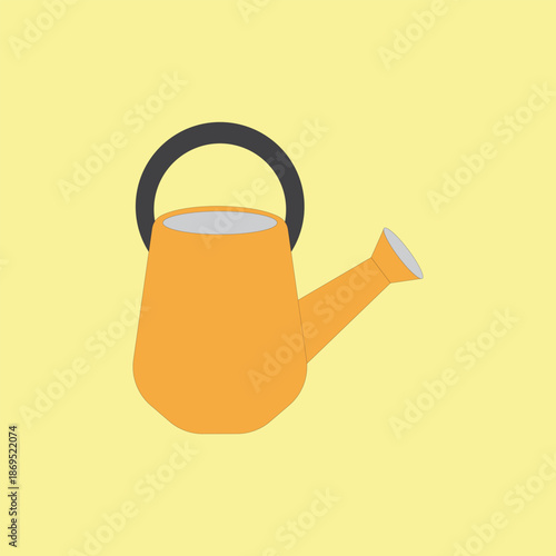 Gardening tool, watering can vector illustration