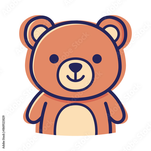 Adorable Cartoon Bear Illustration