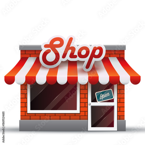 3D Shop Vector