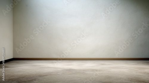 Wallpaper Mural Empty interior room with soft lighting, neutral wall color and a smooth floor surface ideal for various design concepts and backgrounds Torontodigital.ca