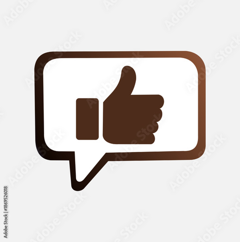 Thumbs Up Chat Bubble Icon