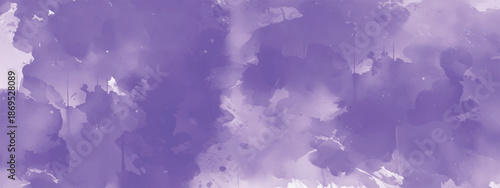 Creative Abstract Watercolor Wash with Calm Lavender Mood
