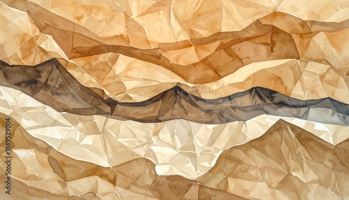 Textured brown paper with creases, vintage and recycled feel.