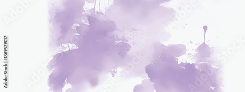 Fluid Watercolor Art Texture with Gentle Purple Color Flow