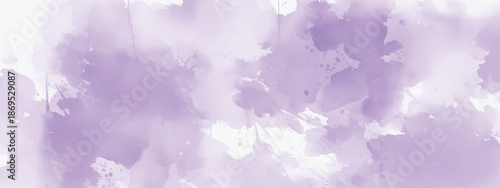 Soft Abstract Watercolor Painting with Lavender Inspired Tones