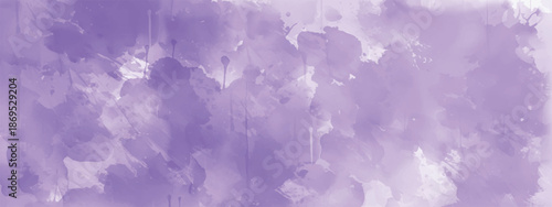 Soft Abstract Watercolor Painting with Lavender Inspired Tones