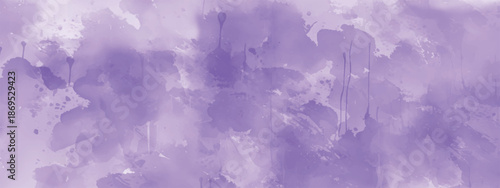 Abstract Artistic Texture with Light Purple Watercolor Stains