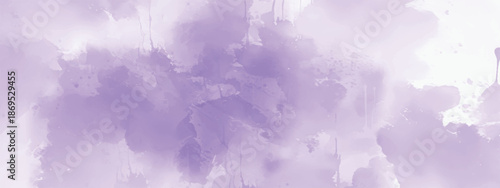 Abstract Artistic Texture with Light Purple Watercolor Stains