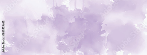 Handcrafted Watercolor Surface with Soft Lavender Blended Layers