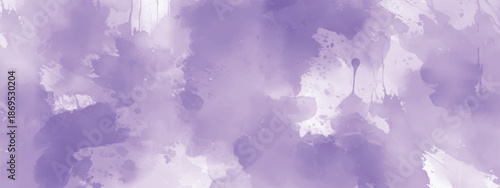 Abstract Pastel Watercolor Art with Gentle Purple Paint Movement